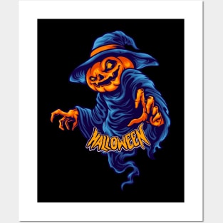 halloween character jack o lantern Posters and Art